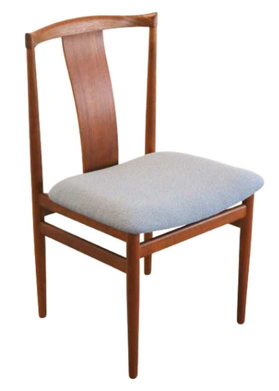 Image 1 of 4x Henning Sorrensen voor Danex eetkamerstoelen 'Vordingborg' vintage