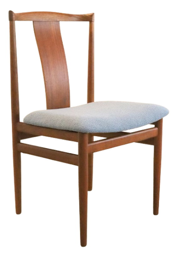 Image 1 of 4x Henning Sorrensen voor Danex eetkamerstoelen 'Vordingborg' vintage