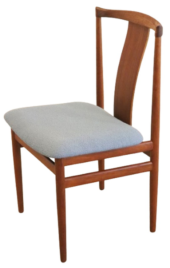 Image 1 of 4x Henning Sorrensen voor Danex eetkamerstoelen 'Vordingborg' vintage