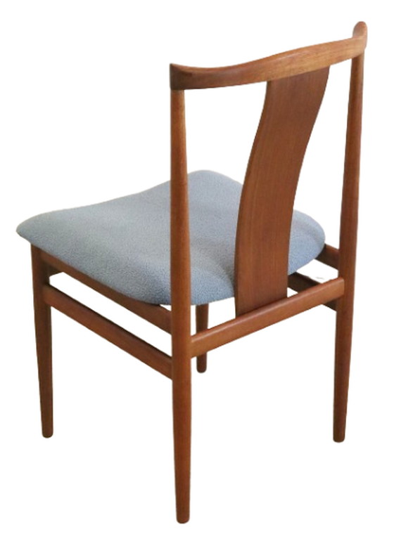 Image 1 of 4x Henning Sorrensen voor Danex eetkamerstoelen 'Vordingborg' vintage