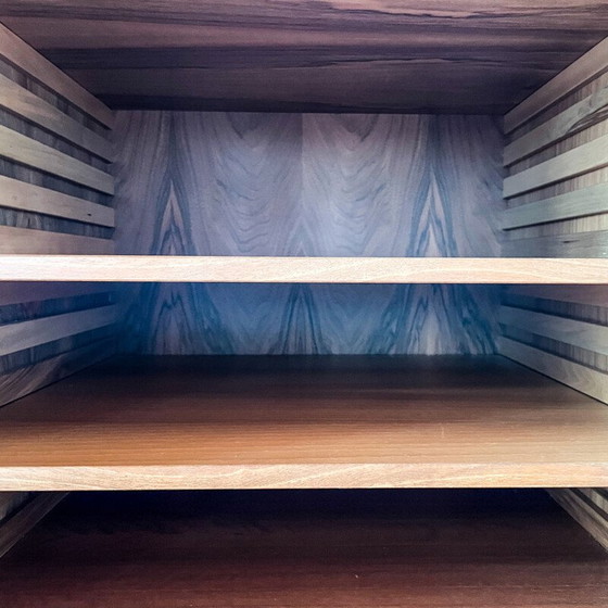 Image 1 of Vintage Ovunque walnoten dressoir van Gianfranco Frattini voor Bernini, Italië 1963
