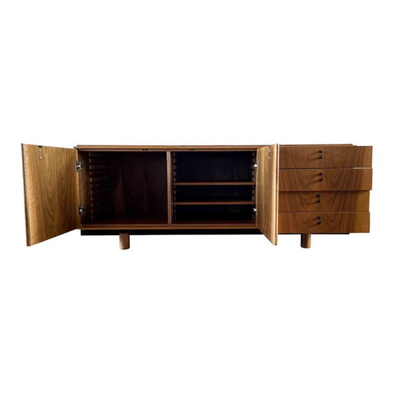 Image 1 of Vintage Ovunque walnoten dressoir van Gianfranco Frattini voor Bernini, Italië 1963