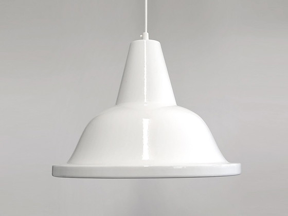 Image 1 of Hanglamp Emaille Wit