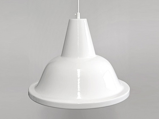 Image 1 of Hanglamp Emaille Wit