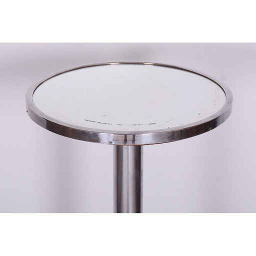 Vintage Bauhaus tafel van verchroomd staal, Tsjecho-Slowakije 1930