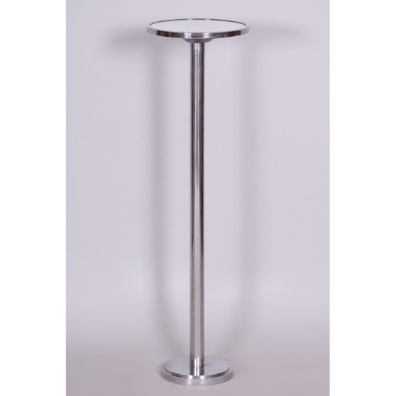 Image 1 of Vintage Bauhaus tafel van verchroomd staal, Tsjecho-Slowakije 1930