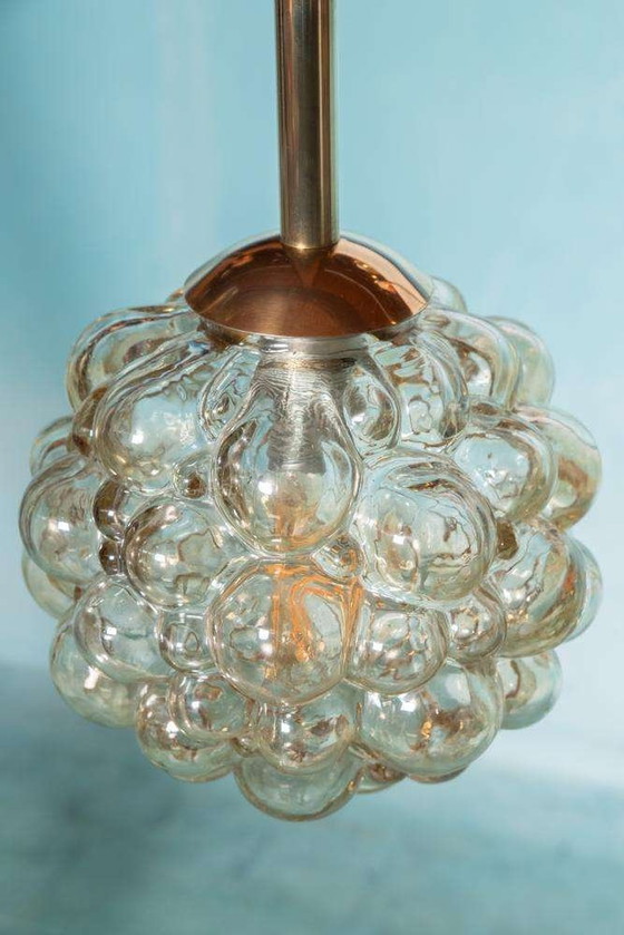 Image 1 of Vintage glazen hanglamp Helena Tynell glass bubbles pendant