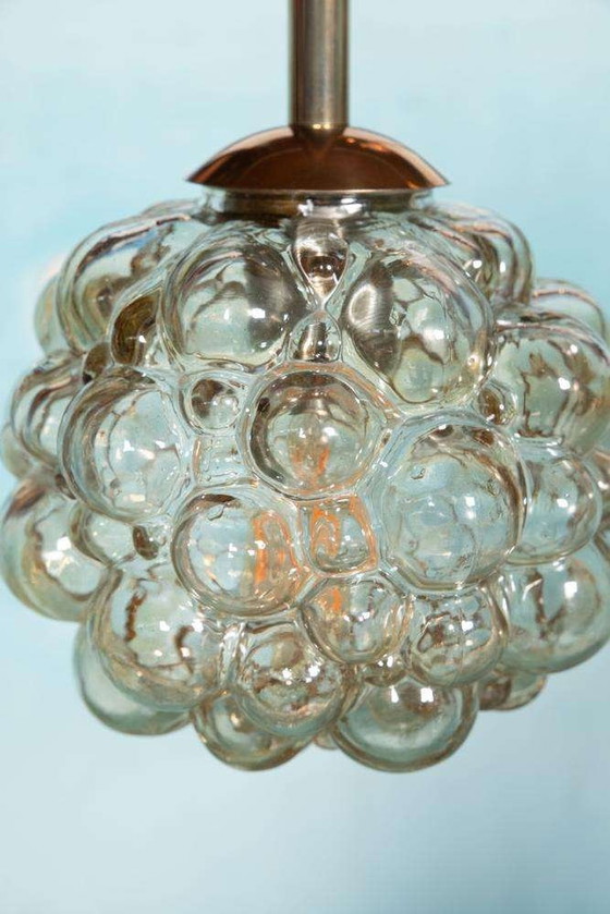 Image 1 of Vintage glazen hanglamp Helena Tynell glass bubbles pendant