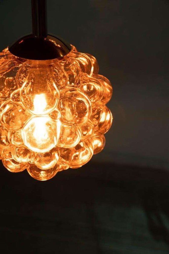 Image 1 of Vintage glazen hanglamp Helena Tynell glass bubbles pendant