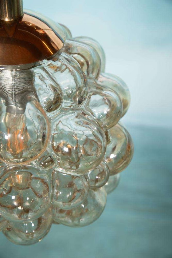 Image 1 of Vintage glazen hanglamp Helena Tynell glass bubbles pendant