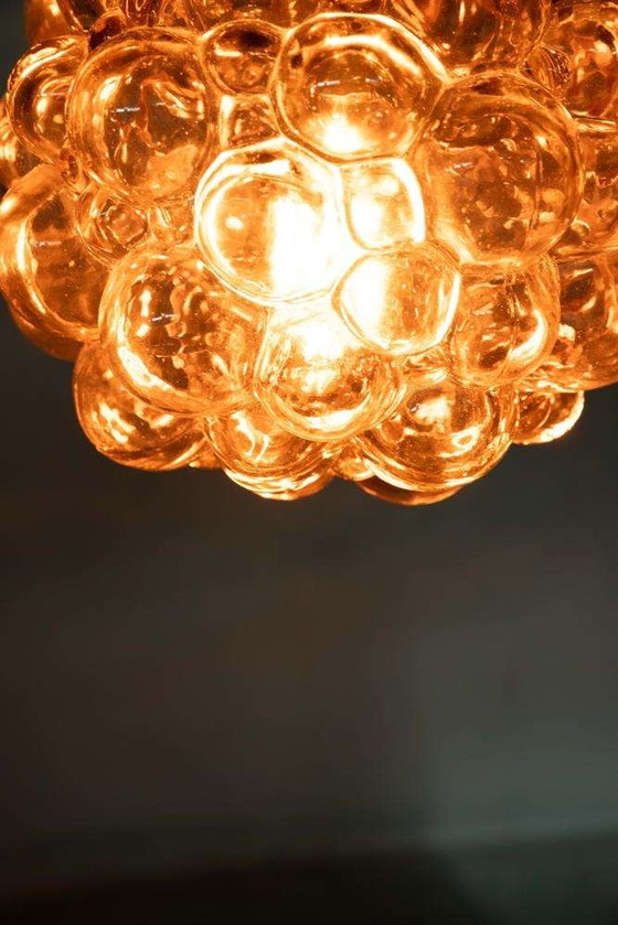 Image 1 of Vintage glazen hanglamp Helena Tynell glass bubbles pendant