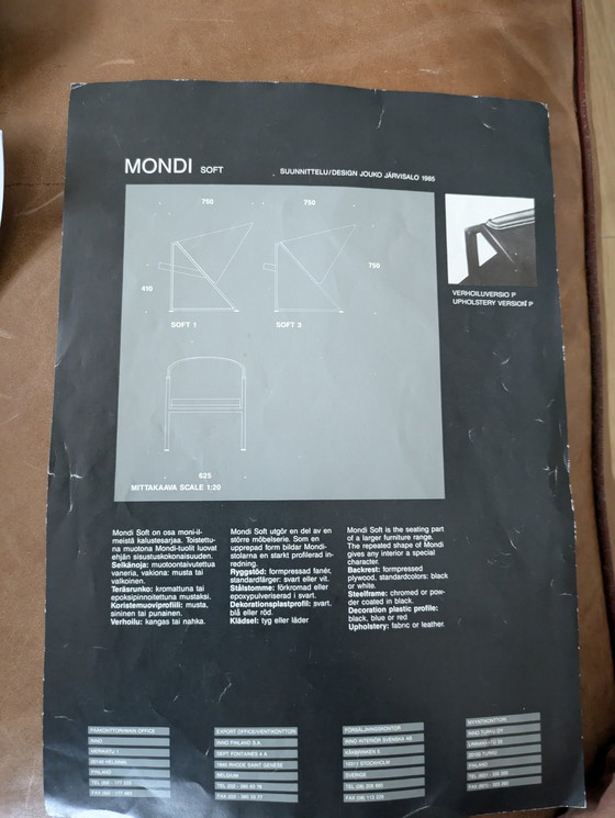 Image 1 of 2X Mondi Soft Ontwerp Van Jouko Jarvisalo 1985