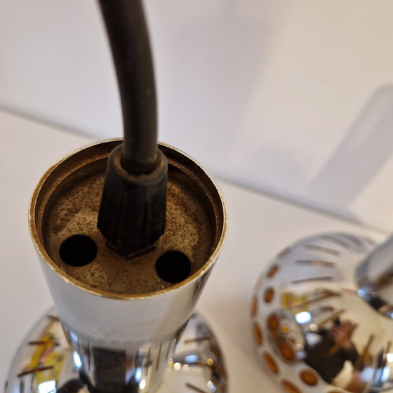 Image 1 of Jaren 70 Set Van 2 X Vintage Hanglamp Spaceage  Hanglampen