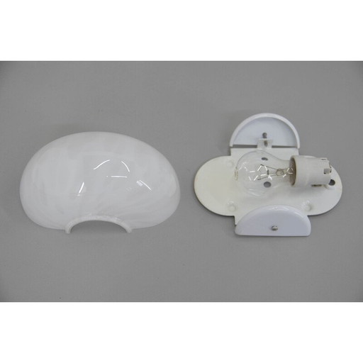 Italiaanse vintage glazen wandlamp