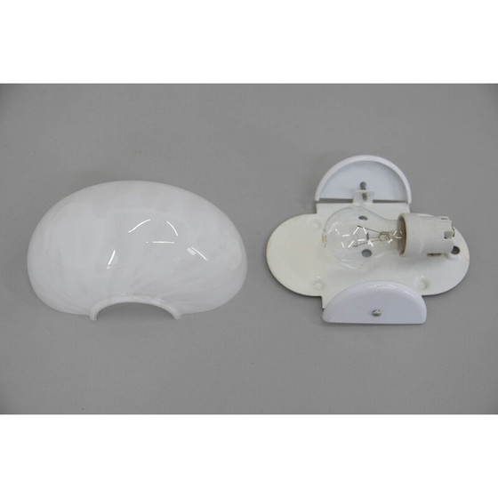 Image 1 of Italiaanse vintage glazen wandlamp