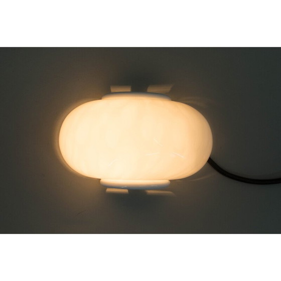Image 1 of Italiaanse vintage glazen wandlamp