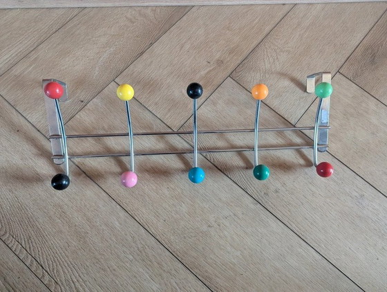 Image 1 of Spoetnik Deur Kapstok Met Gekleurde Bolletjes