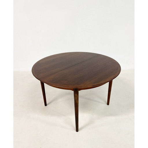 Vintage ronde eettafel met 2 verlengstukken, 1960