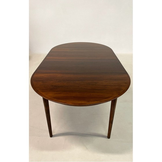 Image 1 of Vintage ronde eettafel met 2 verlengstukken, 1960