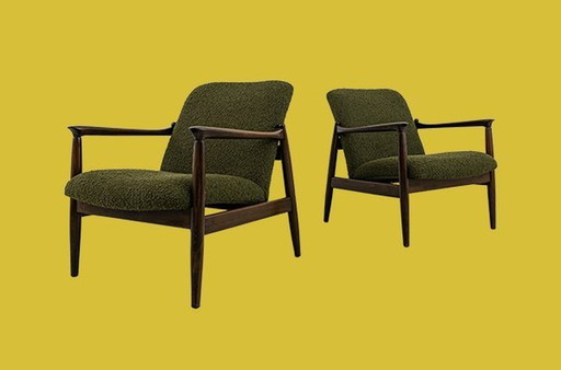 Paar vintage fauteuils van Edmund Homa, Polen, 1960S