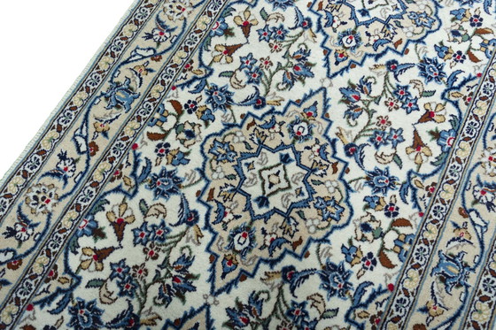 Image 1 of Handgeknoopte Keshan oosterse tapijten loper - 444 X 95 cm