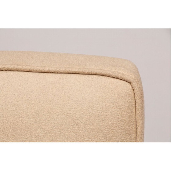 Image 1 of Paar vintage Franse art deco fauteuils in faus suède