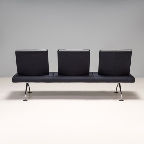 Image 1 of Verchroomde vintage driezitsbank van Antonio Citterio voor Vitra, 2003