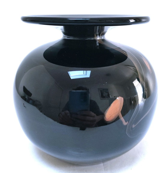 Image 1 of Vaas Bob Le Bleis Pâte De Verre Maure Vieil