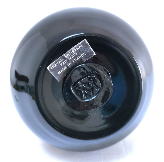 Image 1 of Vaas Bob Le Bleis Pâte De Verre Maure Vieil