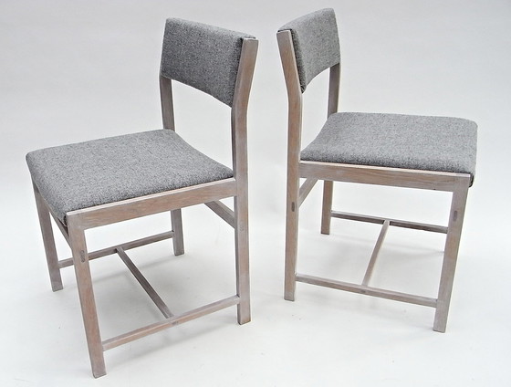 Image 1 of 2X Stoel, Eiken Kvadrat