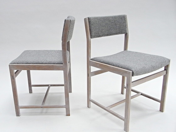 Image 1 of 2X Stoel, Eiken Kvadrat