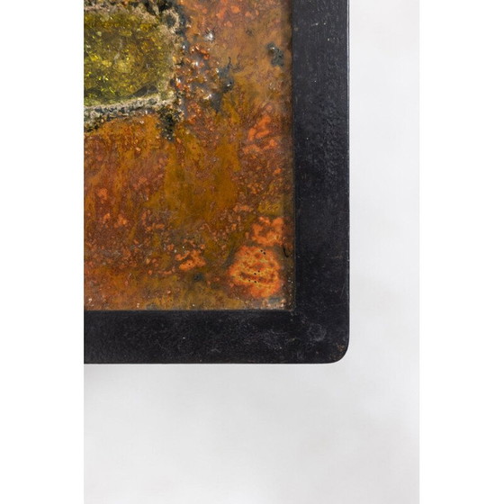 Image 1 of Vintage lava en metalen salontafel door Robert en Jean Cloutier, 1950