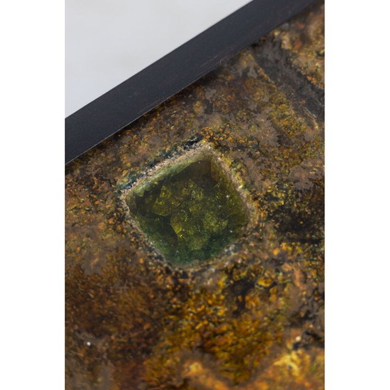 Image 1 of Vintage lava en metalen salontafel door Robert en Jean Cloutier, 1950