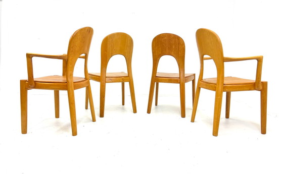 Image 1 of 4x Vintage Niels Koefoed eetkamerstoelen