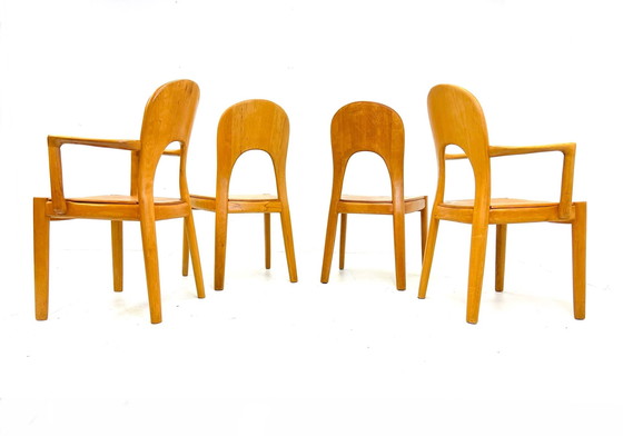 Image 1 of 4x Vintage Niels Koefoed eetkamerstoelen