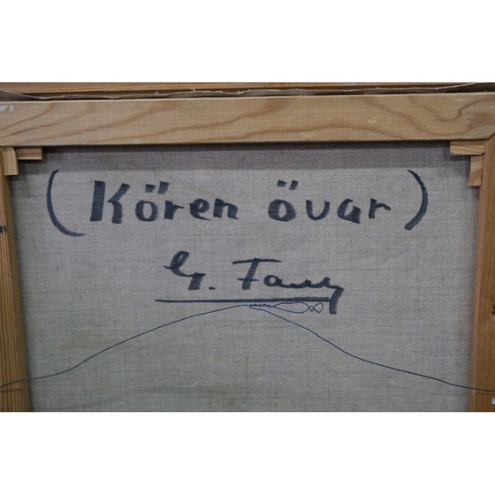 Image 1 of Zweeds vintage schilderij van Gosta Falck, 1970