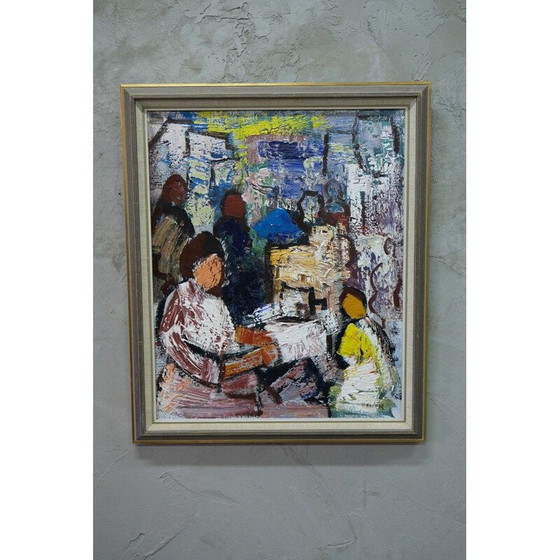 Image 1 of Zweeds vintage schilderij van Gosta Falck, 1970