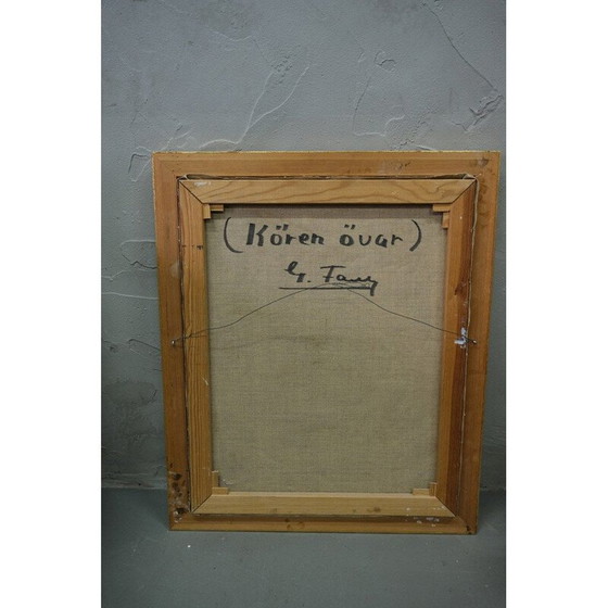 Image 1 of Zweeds vintage schilderij van Gosta Falck, 1970