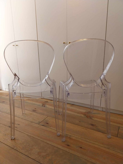 2x Pedrali Queen 650 chair