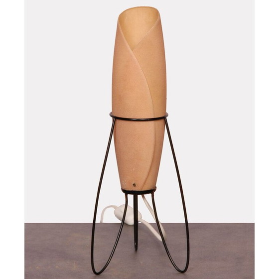 Image 1 of Vintage lamp van metaal en glasvezel door Pokrok Zilina, Tsjecho-Slowakije 1960