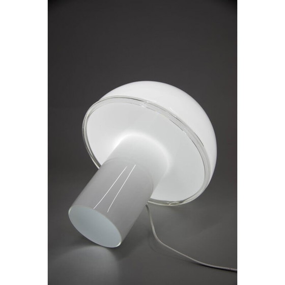 Image 1 of Vintage glazen tafellamp van Fontana Arte, Italië 2010