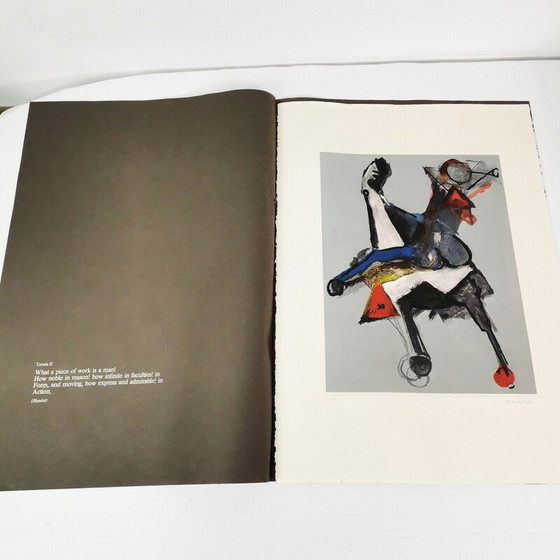 Image 1 of Vintage schilderij "Marini van Shakespeare" nummer II van Marino Marini door Zwr, 1978