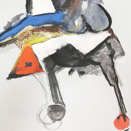 Image 1 of Vintage schilderij "Marini van Shakespeare" nummer II van Marino Marini door Zwr, 1978