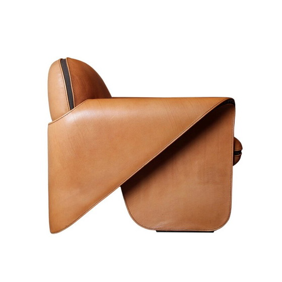 Image 1 of Vintage DS-125 2-zits leren bank door Gerd Lange voor De Sede, Zwitserland 1978