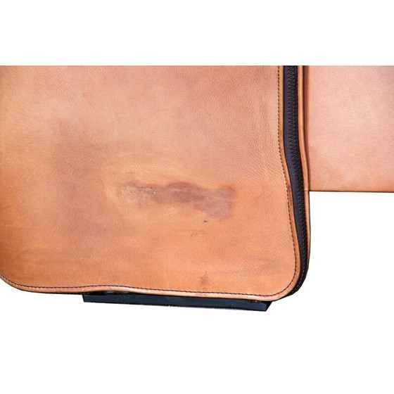 Image 1 of Vintage DS-125 2-zits leren bank door Gerd Lange voor De Sede, Zwitserland 1978