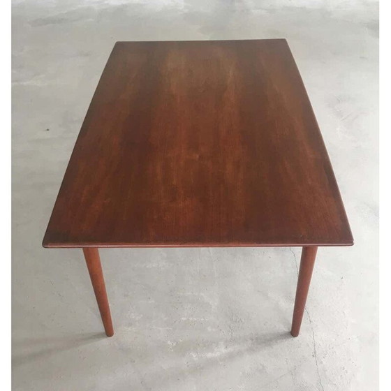 Image 1 of Vintage uittrekbare teakhouten eettafel door Slagelse Mobler voor Alfred Christensen Deens 1950