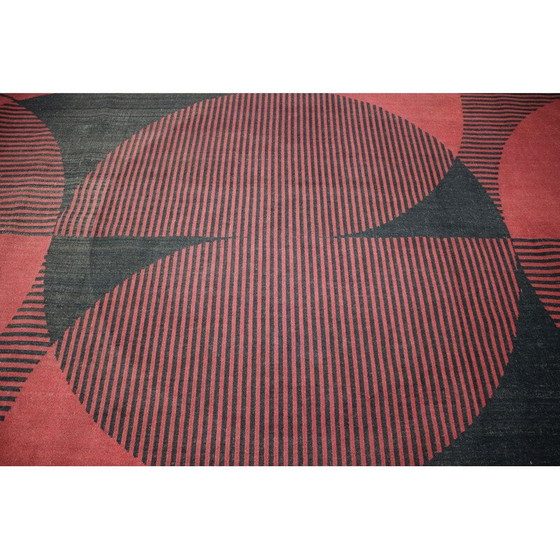 Image 1 of Vintage vloerkleed met abstracte modernistische geometrische patronen, 1970