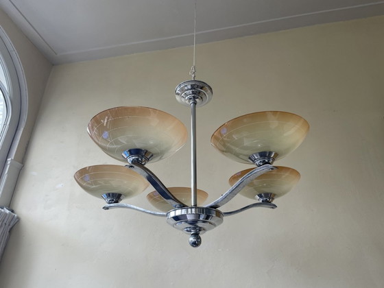 Image 1 of Vintage Hanglamp Lamp Frans