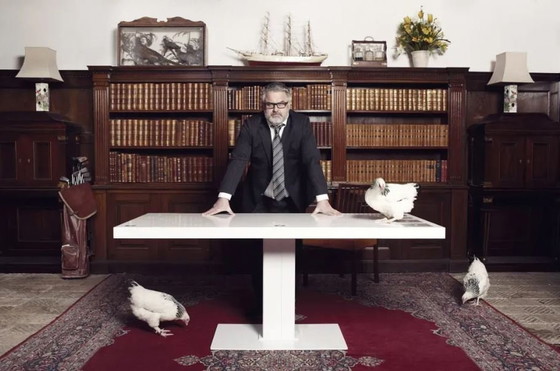 Image 1 of Holmris Verstelbaar Bureau Melk