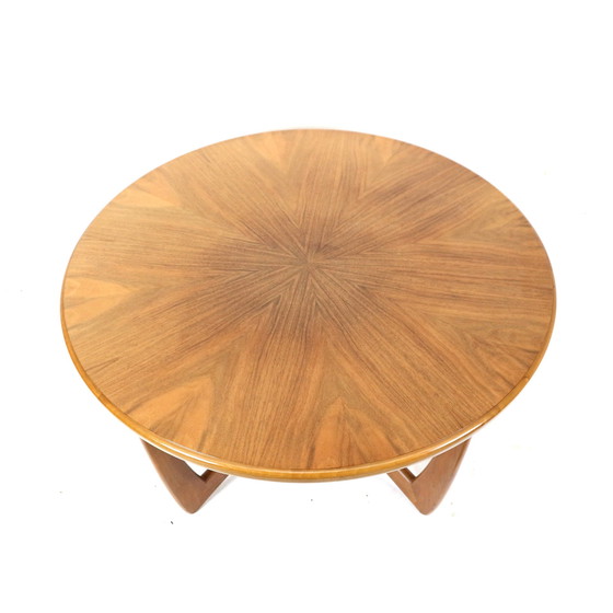 Image 1 of Ronde Vintage Salontafel Met Prachtig Onderstel Gemaakt In De Jaren ’60